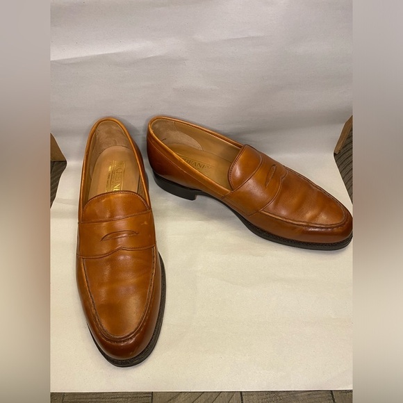 Cheaney brown/tan leather penny loafers old money classic - Picture 2 of 11